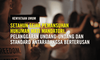 Malaysia: Setahun Sejak Pemansuhan Hukuman Mati Mandatori, Pelanggaran Undang-undang Dan Standard Antarabangsa Berterusan Meskipun Hukuman Mati Menurun Secara Keseluruhan  