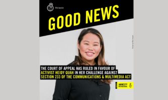 HEIDY QUAH’S COURT VICTORY A WIN FOR ALL MALAYSIANS SPEAKING TRUTH TO POWER 